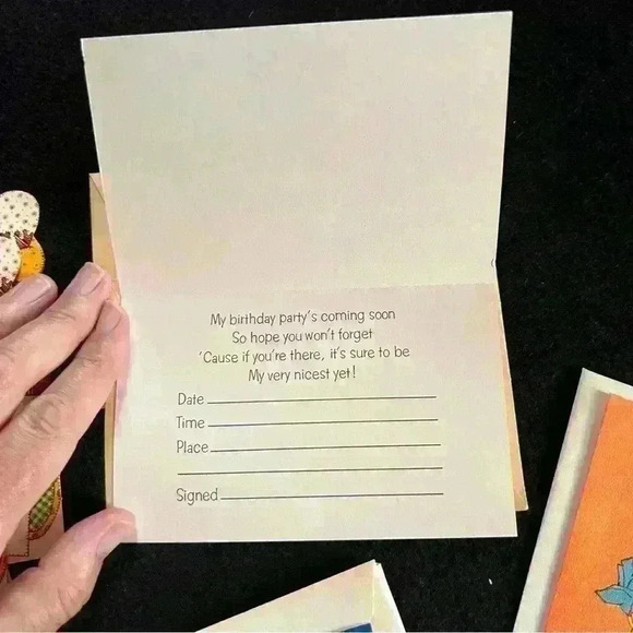 Vintage 70s/80s- Birthday Party Invitations Bundle- 4 designs - Picture 6 of 15